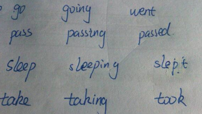 take现在分词怎么写 